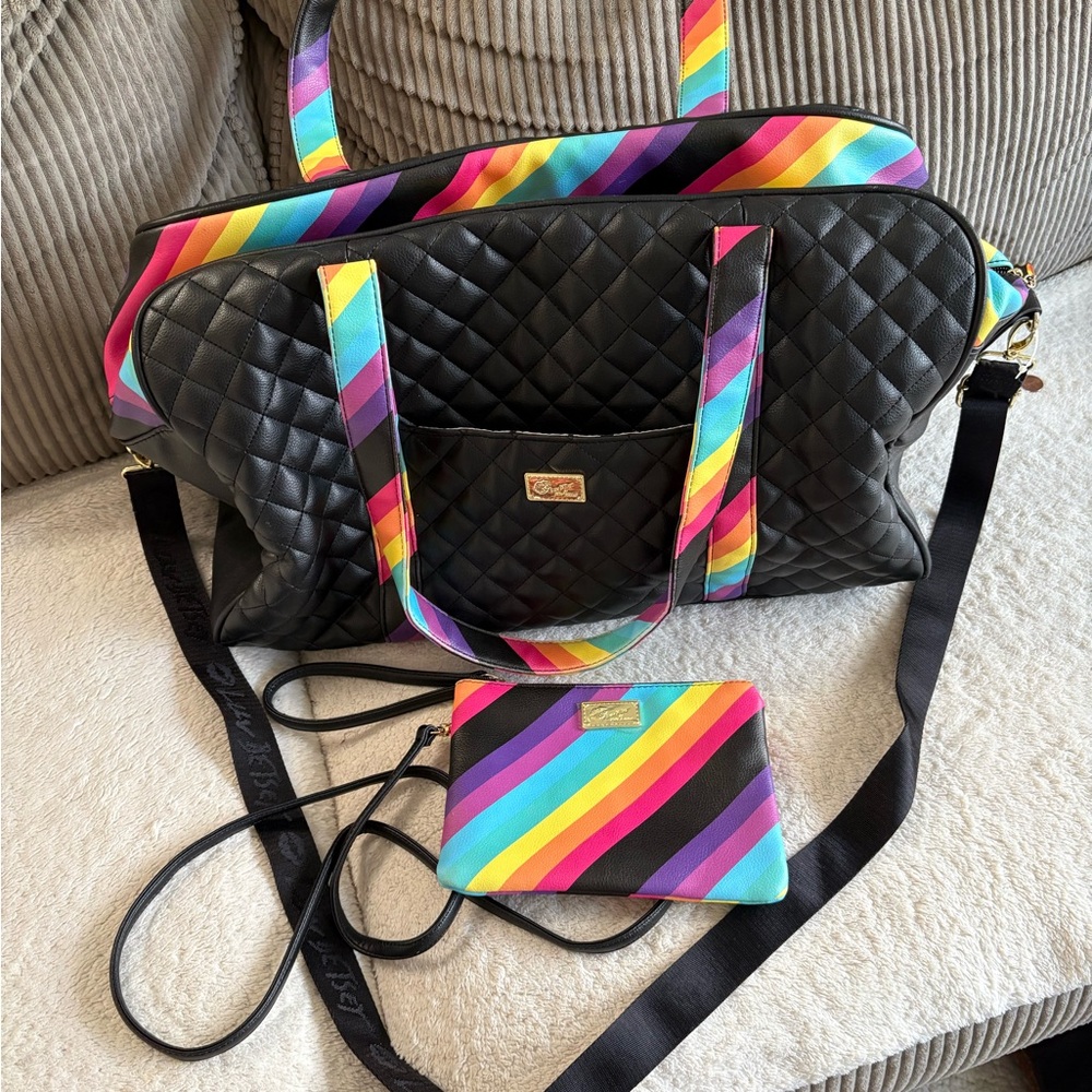 Luv Betsey duffel bag set like new